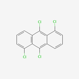 molecular formula C14H6Cl4 B11972041 1,5,9,10-Tetrachloroanthracene CAS No. 82843-47-8