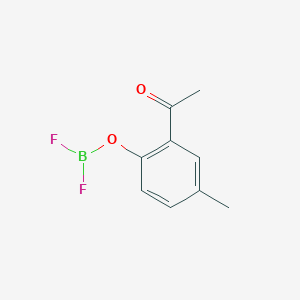 molecular formula C9H9BF2O2 B11972044 Ethanone, 1-[2-[(difluoroboryl)oxy]-5-methylphenyl]- CAS No. 57803-23-3