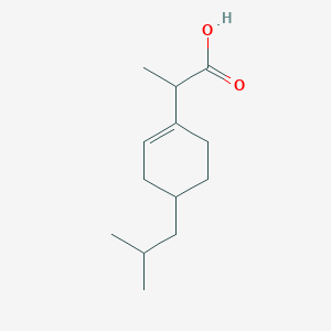 2-[4-(2-Methylpropyl)cyclohex-1-en-1-yl]propanoic acid