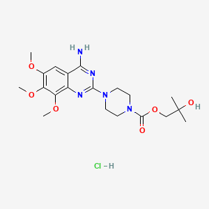 molecular formula C20H30ClN5O6 B1197214 Trimazosin hydrochloride anhydrous CAS No. 35795-17-6