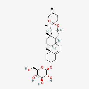 molecular formula C33H52O8 B1197218 (25R)-3-(beta-D-Glucopyranosyloxy)spirosta-5-ene 