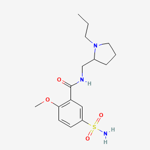 molecular formula C16H25N3O4S B1197224 Prosulpride CAS No. 68556-59-2