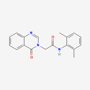 molecular formula C18H17N3O2 B11972251 N-(2,6-Dimethylphenyl)-2-(4-oxo-3(4H)-quinazolinyl)acetamide 