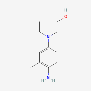 molecular formula C11H18N2O B1197230 2-(4-Amino-N-ethyl-m-toluidino)ethanol CAS No. 2359-51-5
