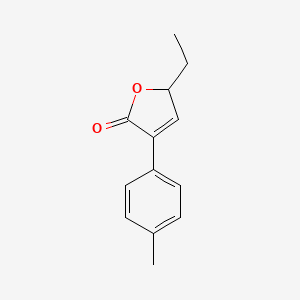 molecular formula C13H14O2 B1197238 2-ethyl-4-(p-tolyl)-2H-furan-5-one 