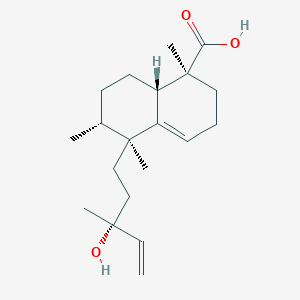 molecular formula C20H32O3 B1197239 (13R)-13-Hydroxy-1(10),14-ent-halimadien-18-oic acid 