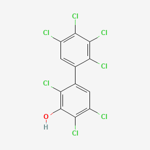 molecular formula C12H3Cl7O B1197241 2,2',3',4,4',5,5'-Heptachloro-3-biphenylol CAS No. 158076-69-8