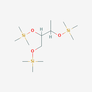 molecular formula C13H34O3Si3 B1197251 Butane, 1,2,3-tris(trimethylsiloxy)- 