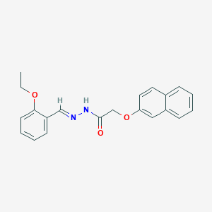 molecular formula C21H20N2O3 B11972584 N'-(2-ethoxybenzylidene)-2-(2-naphthyloxy)acetohydrazide CAS No. 303087-55-0