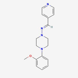 molecular formula C17H20N4O B11972612 4-(2-Methoxyphenyl)-N-(4-pyridinylmethylene)-1-piperazinamine 