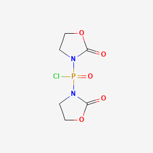 molecular formula C6H8ClN2O5P B1197263 Bis(2-oxo-3-oxazolidinyl)phosphinic chloride CAS No. 68641-49-6