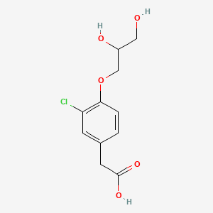 [3-Chloro-4-(2,3-dihydroxypropoxy)phenyl]acetic acid