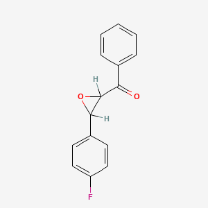 molecular formula C15H11FO2 B1197270 4-Fluorochalcone oxide CAS No. 42846-54-8