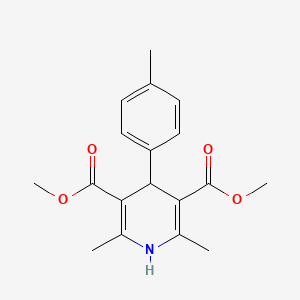Dimethyl 2,6-dimethyl-4-(4-methylphenyl)-1,4-dihydropyridine-3,5-dicarboxylate