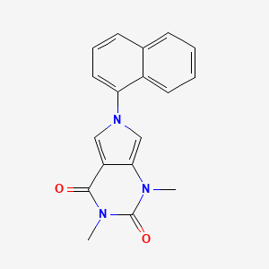 1,3-Dimethyl-6-(1-naphthalenyl)pyrrolo[3,4-d]pyrimidine-2,4-dione