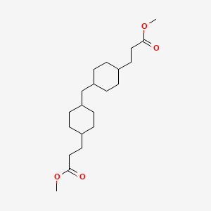molecular formula C21H36O4 B11972747 Dimethyl 3,3'-(methanediyldicyclohexane-4,1-diyl)dipropanoate CAS No. 6337-77-5