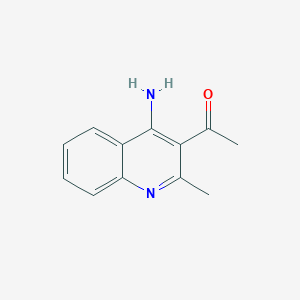 B1197278 1-(4-Amino-2-methylquinolin-3-yl)ethanone CAS No. 71993-15-2