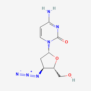 molecular formula C9H12N6O3 B1197279 Cytidine, 3'-azido-2',3'-dideoxy- CAS No. 84472-89-9
