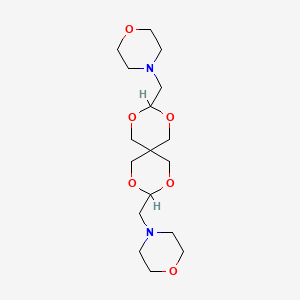 molecular formula C17H30N2O6 B11972819 4,4'-[2,4,8,10-Tetraoxaspiro[5.5]undecane-3,9-diylbis(methylene)]dimorpholine 