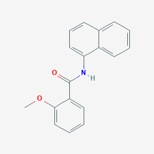 molecular formula C18H15NO2 B11972855 Benzamide, N-(1-naphthyl)-2-methoxy- 