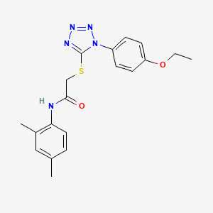 molecular formula C19H21N5O2S B11972889 N-(2,4-Dimethylphenyl)-2-((1-(4-ethoxyphenyl)-1H-tetraazol-5-YL)thio)acetamide 
