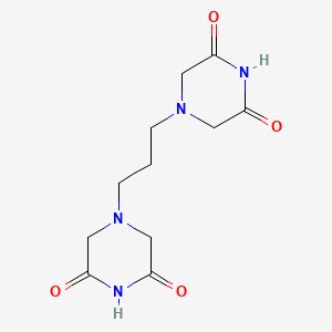 molecular formula C11H16N4O4 B1197289 4,4'-Propane-1,3-diyldipiperazine-2,6-dione 