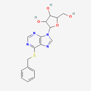 molecular formula C17H18N4O4S B1197294 6-Benzylthioinosine CAS No. 6165-03-3