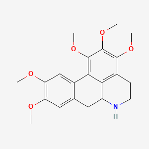 molecular formula C21H25NO5 B1197296 Norpurpureine CAS No. 34272-09-8