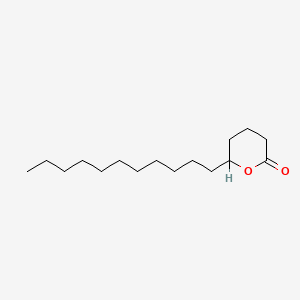 molecular formula C16H30O2 B1197309 Tetrahydro-6-undecyl-2H-pyran-2-one CAS No. 7370-44-7
