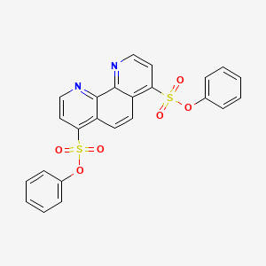 molecular formula C24H16N2O6S2 B1197312 Bathophenanthroline disulfonic acid CAS No. 28061-20-3