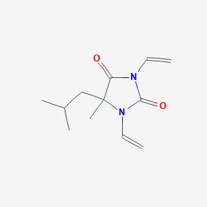 molecular formula C12H18N2O2 B11973127 1,3-Divinyl-5-isobutyl-5-methylhydantoin CAS No. 100317-08-6