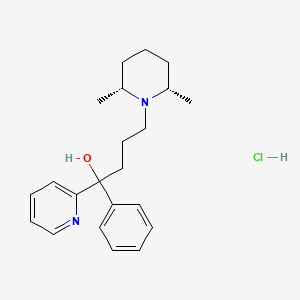 molecular formula C22H31ClN2O B1197313 Pirmenol hydrochloride CAS No. 61477-94-9