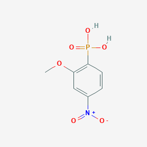 molecular formula C7H8NO6P B11973134 (2-Methoxy-4-nitrophenyl)phosphonic acid CAS No. 89693-67-4