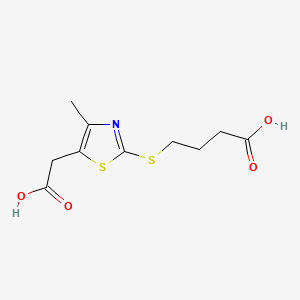 molecular formula C10H13NO4S2 B1197315 Tiprotimod CAS No. 105523-37-3