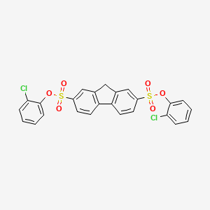 molecular formula C25H16Cl2O6S2 B11973168 bis(2-chlorophenyl) 9H-fluorene-2,7-disulfonate CAS No. 302904-41-2