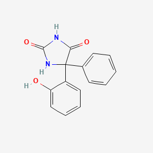 molecular formula C15H12N2O3 B1197318 5-(2-Hydroxyphenyl)-5-phenylhydantoin CAS No. 60919-11-1