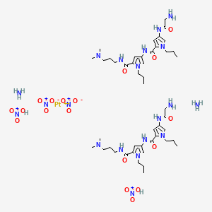 molecular formula C46H82N20O18Pt B1197320 Pt-Bis-netropsin CAS No. 132642-25-2