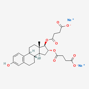 molecular formula C26H30Na2O9 B1197321 Estriol sodium succinate CAS No. 113-22-4