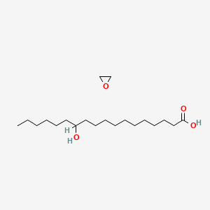 molecular formula C20H40O4 B1197327 12-Hydroxyoctadecanoic acid--oxirane (1/1) 