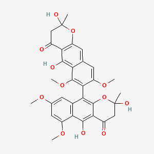molecular formula C32H30O12 B1197332 Aurasperone B CAS No. 41689-67-2