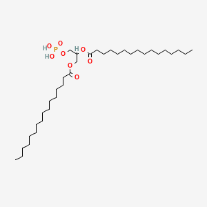 molecular formula C35H69O8P B1197334 2,3-Bis(palmitoyloxy)propyl dihydrogen phosphate CAS No. 5129-68-0