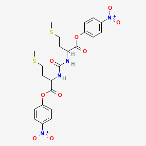 (4-Nitrophenyl) 4-methylsulfanyl-2-[[4-methylsulfanyl-1-(4-nitrophenoxy)-1-oxobutan-2-yl]carbamoylamino]butanoate