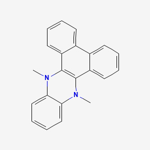 molecular formula C22H18N2 B11973416 9,14-Dimethyl-9,14-dihydrodibenzo[a,c]phenazine CAS No. 35975-08-7