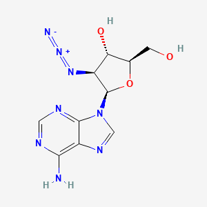molecular formula C10H12N8O3 B1197347 Arazide CAS No. 69370-82-7