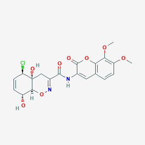 molecular formula C20H19ClN2O8 B1197350 Trichodermamide B 