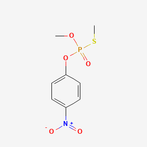 molecular formula C8H10NO5PS B1197354 O,S-Dimethyl O-(p-nitrophenyl) phosphorothioate CAS No. 597-89-7