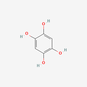 molecular formula C6H6O4 B1197355 1,2,4,5-Benzenetetrol CAS No. 636-32-8