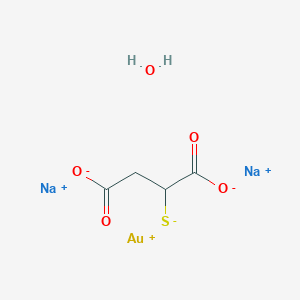 molecular formula C4H5AuNa2O5S B1197358 Gold sodium thiomalate CAS No. 39377-38-3