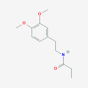 molecular formula C13H19NO3 B11973651 n-[2-(3,4-Dimethoxyphenyl)ethyl]propanamide CAS No. 67191-53-1