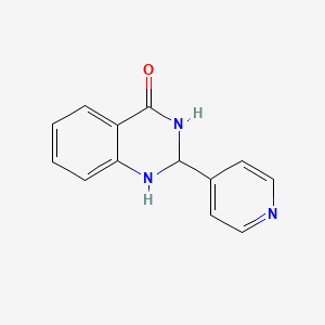 molecular formula C13H11N3O B1197373 2-Pyridin-4-yl-2,3-dihydro-1H-quinazolin-4-one CAS No. 15495-00-8